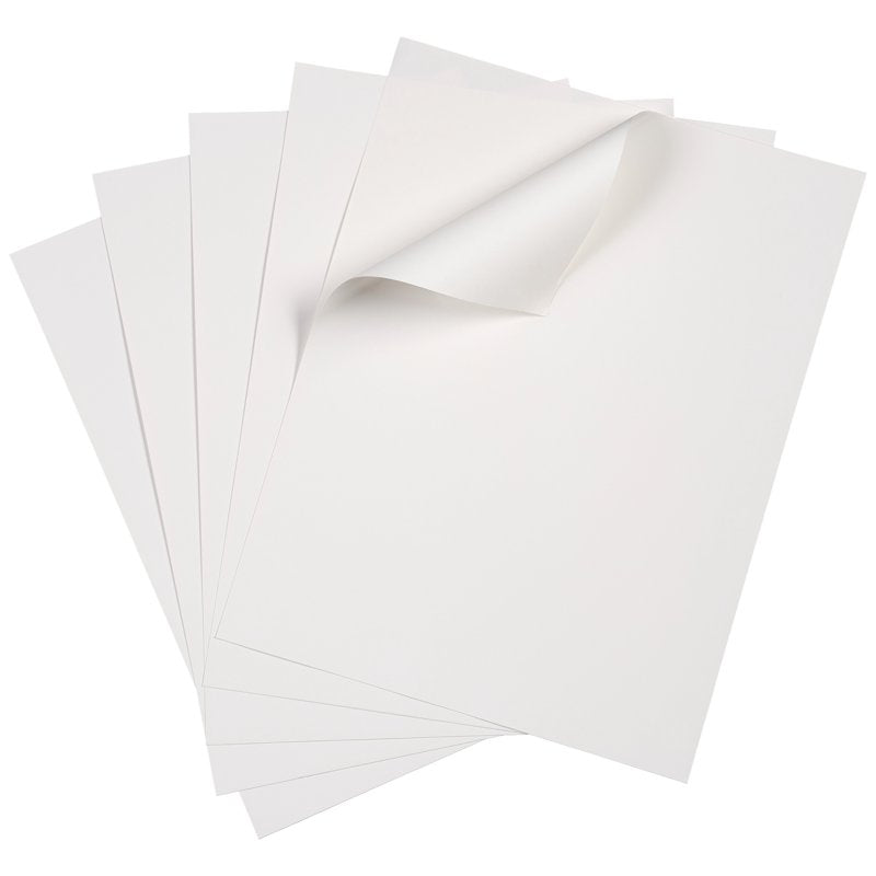Self-Stick Dry Erase Sheets 8.5x11 Inches Pack of 5 - Removable Wall Boards