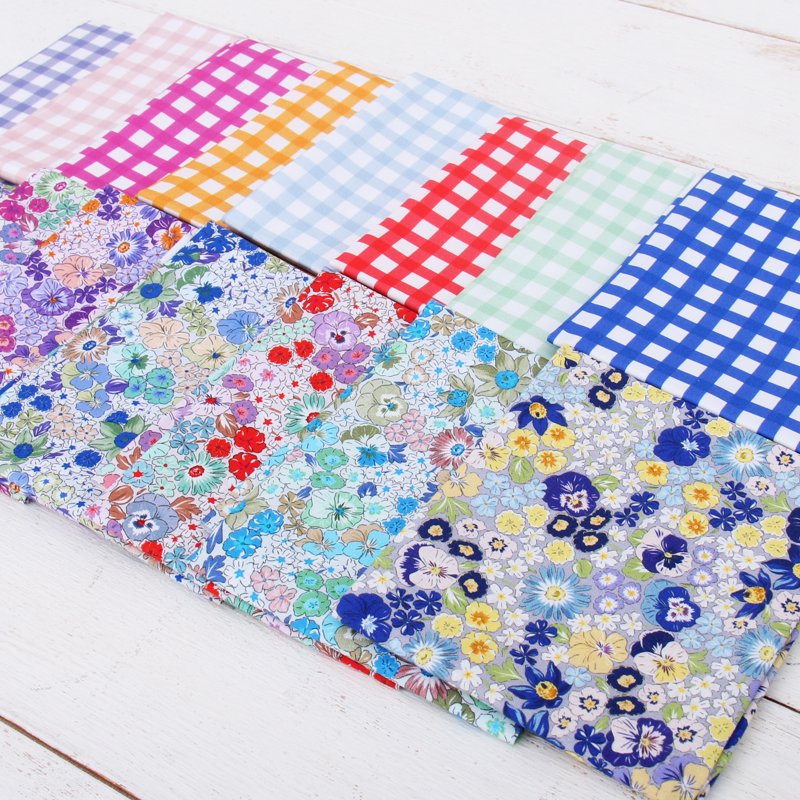 Cotton Quilting Fabric by the Yard - Spring Picnic Collection - Magenta Floral