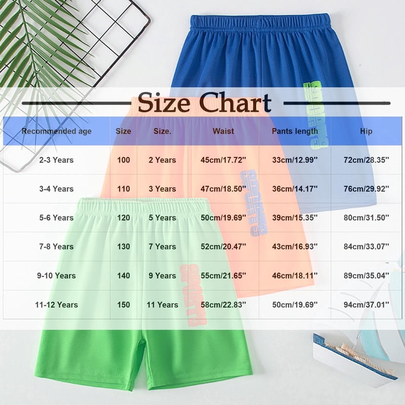 Kids Athletic Basketball Shorts Mesh Breathable Sports Gym Shorts for Boys 2-12 Years