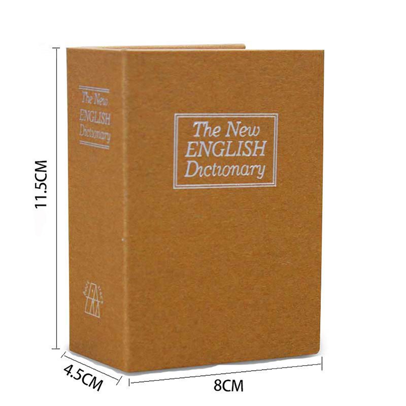 Book Safe with Key Lock - Discreet Portable Diversion Safe for Valuables