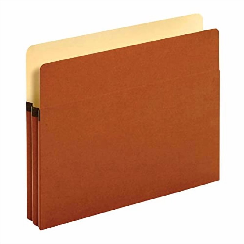 Redrope Expanding File Pockets 1 3/4 Inch Letter Size Brown Pack of 25