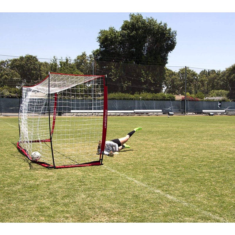 PowerNet 12x6 ft Portable Soccer Goal with Collapsible Steel Base & Storage Bag