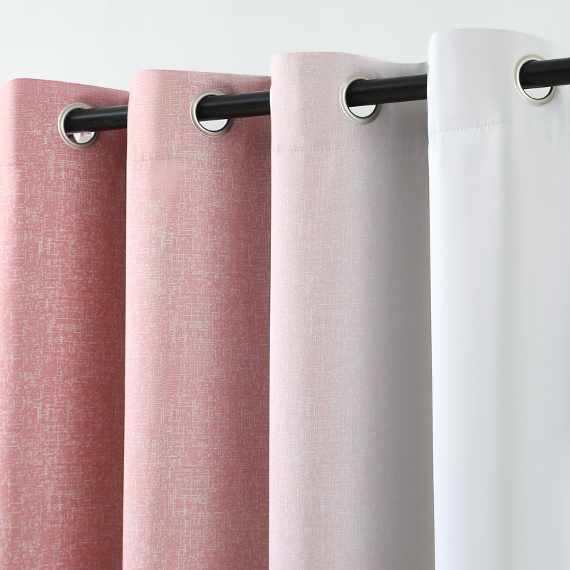 Blackout Curtains with Ombré Gradient Design, Triple Weave, Grommet Top, Heat & Light Blocking