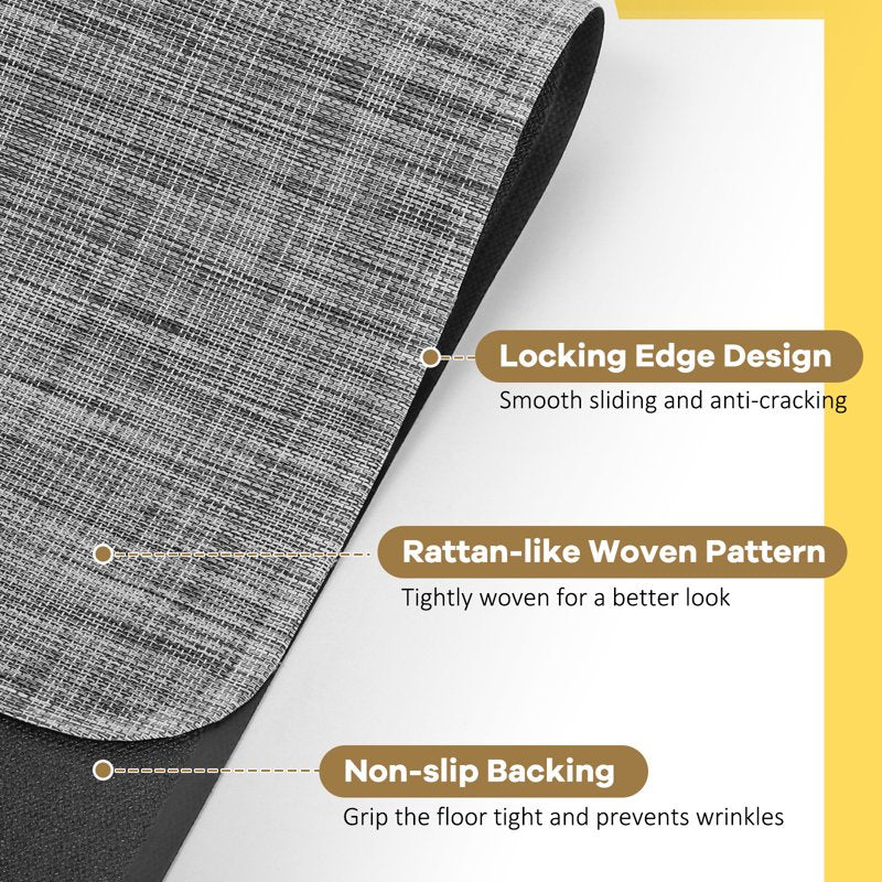 Office Chair Mat for Hardwood & Tile Floors 36x48 Inches - Heavy Duty PVC Desk Rug