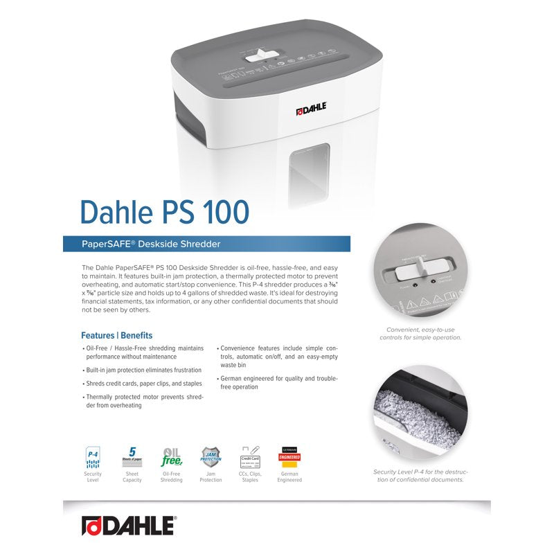 Office Paper Shredder Cross Cut 5-15 Sheet Capacity with Jam Protection