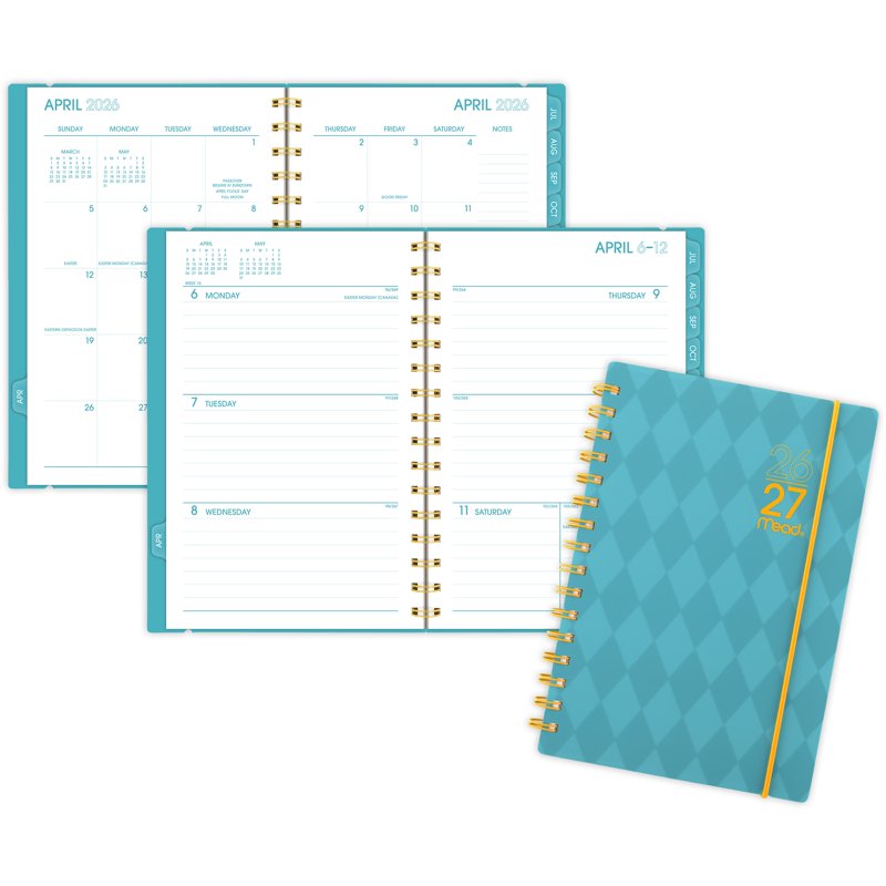 Mead Color Pop 2026-2027 Planner - Tranquil Turquoise, Small 5.5x8.5