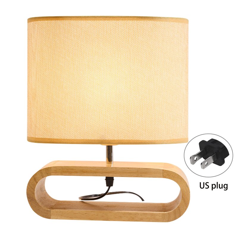 Portable Modern Bedside Table Lamp Dimmable E26 40W Nightstand Light