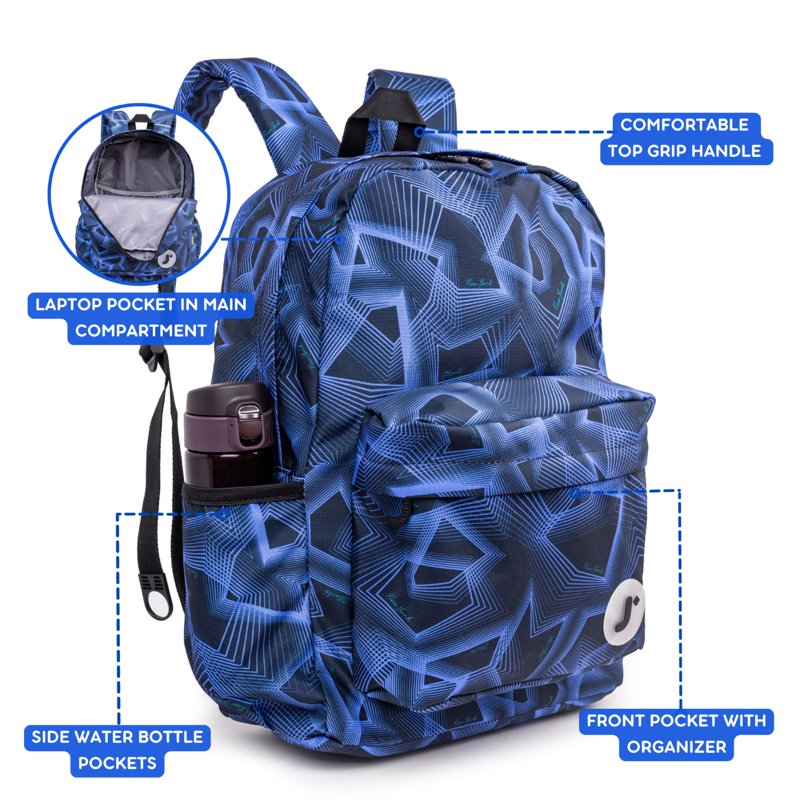 J World Oz 17" Day Backpack for School & Travel - Disco (Variation of THIS listing)