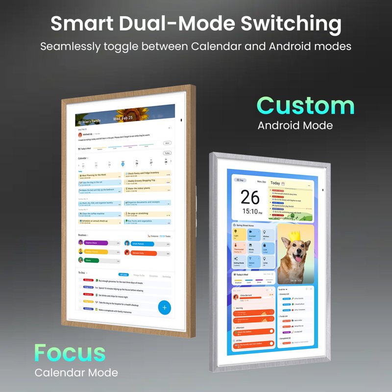 Smart Digital Wall Calendar & Home Hub - 21.5-Inch Family Organizer