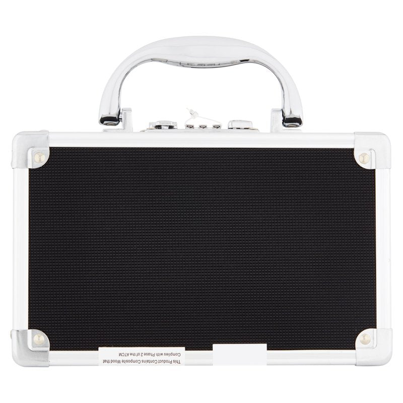 Locking Medicine Case with Combination Lock and Removable Zipper Pouch
