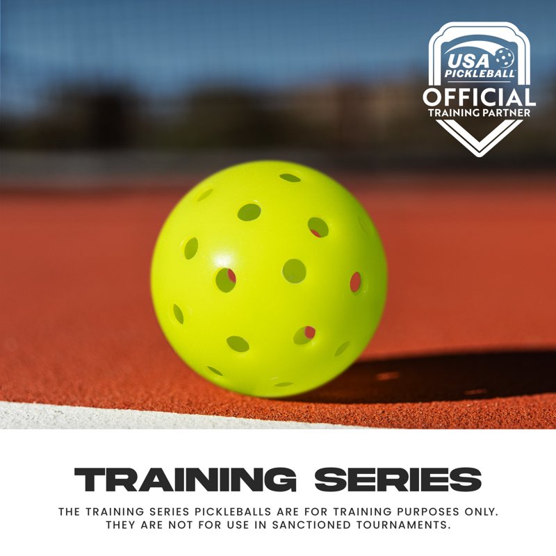 Compact 69mm Training Pickleballs - 3 Pack Optic (Franklin Sports)