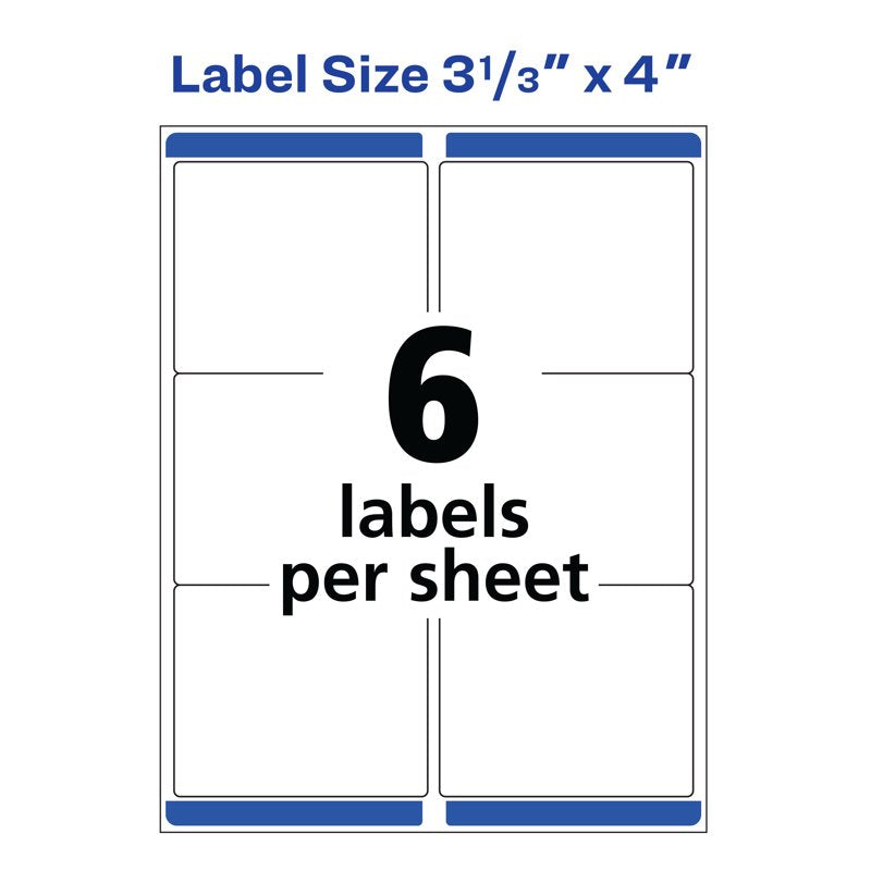 Clear Shipping Labels 60 Pack - Matte Permanent Address Labels for Packaging