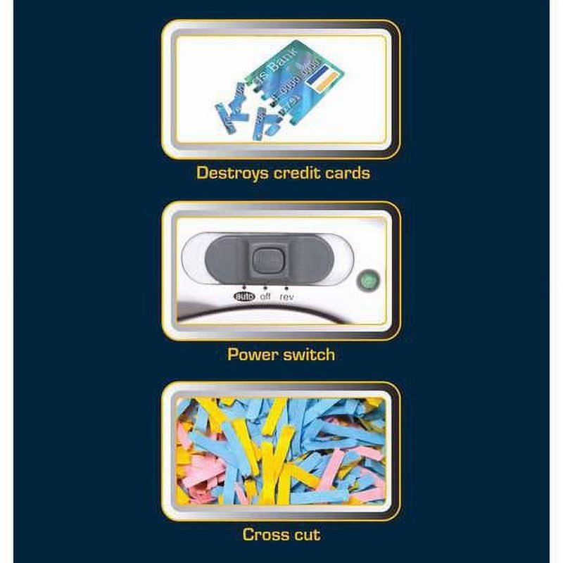 Desktop Cross-Cut Paper and Credit Card Shredder - Light Duty Security