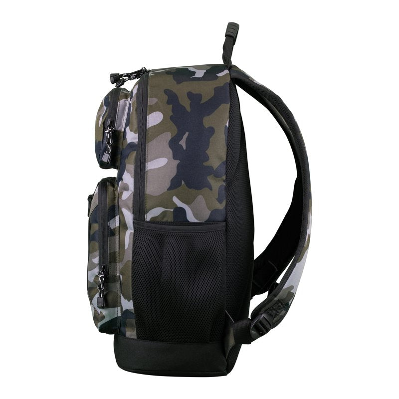 Unisex Camouflage Backpack with Laptop Sleeve & Water-Resistant Base