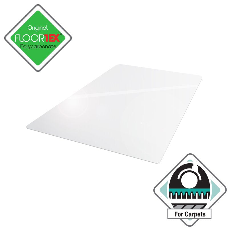 Floortex 48" x 48" Clear Polycarbonate Chair Mat for Carpeted Floors (Variation: 48" x 48")