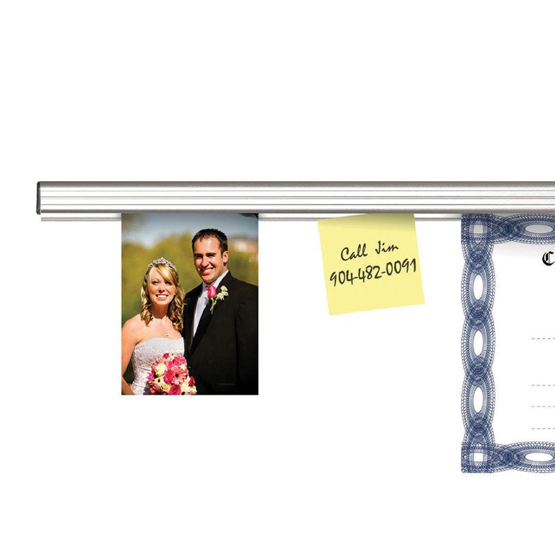 Aluminum Display Rail for Posters and Signs 48 Inch Professional Wall Mount