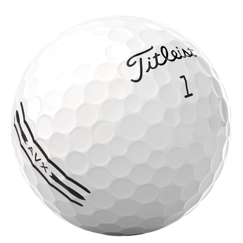 Titleist AVX Golf Balls 12 Pack – White, 2024 Variation: White, Single