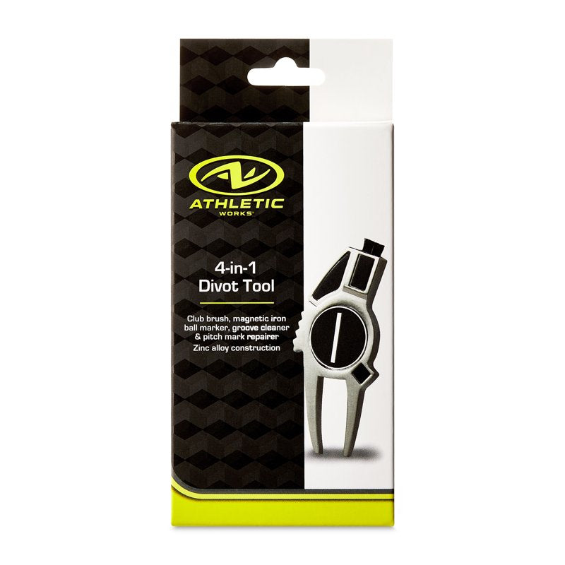 4-in-1 Golf Divot Tool with Ball Marker, Club & Groove Cleaners – Golf Accessories