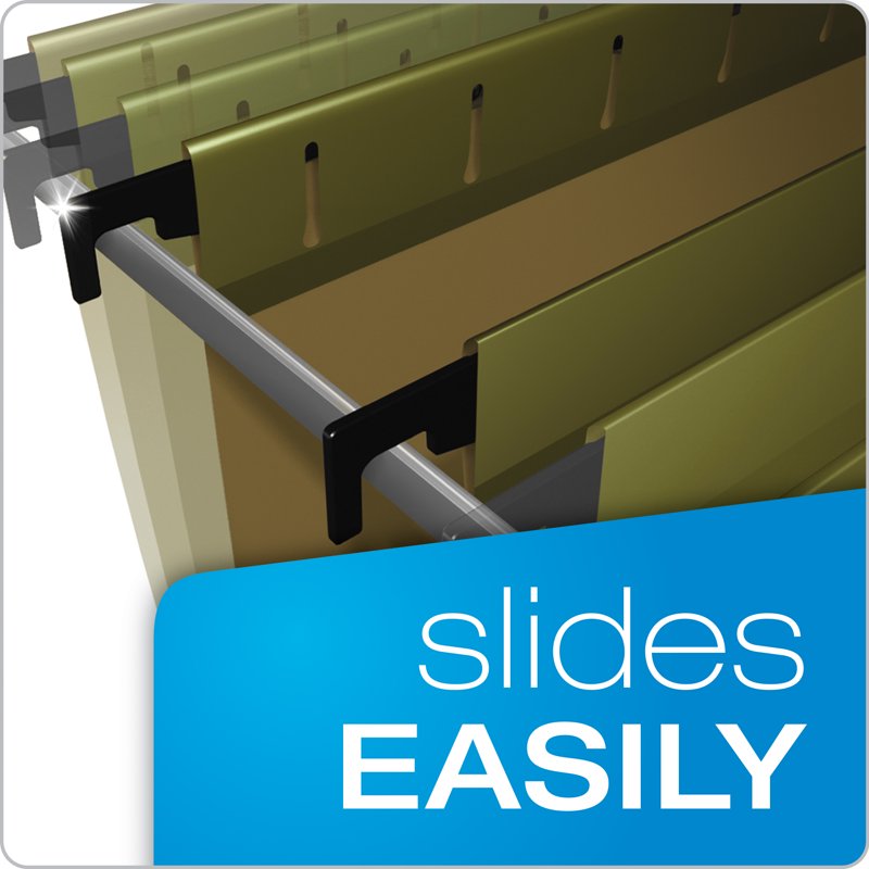 Reinforced Hanging Folder Set - Green, Heavy-Duty, Pack of Multiple Sizes