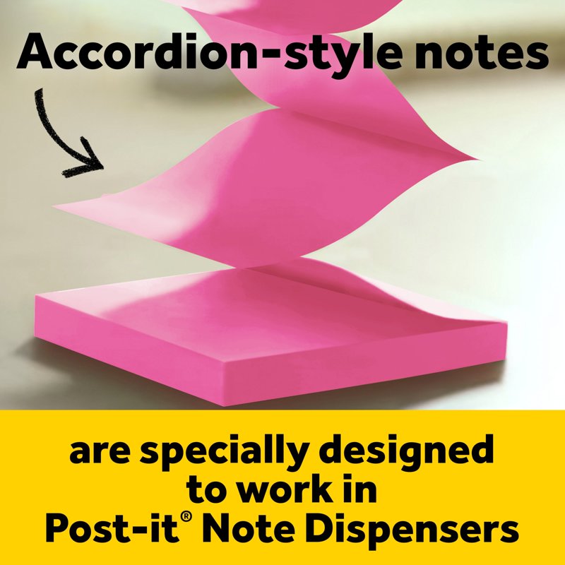 Cat-Shaped Post-it Note Dispenser with 45 Pink Sticky Notes - Desk Organizer