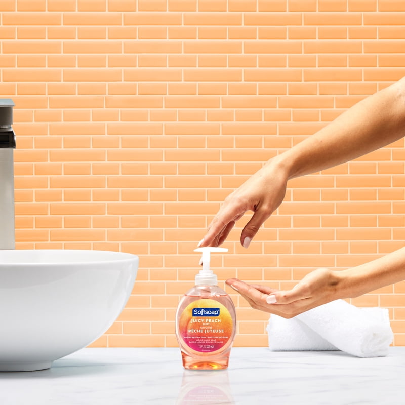 Liquid Hand Soap with Juicy Peach Scent - Multiple Sizes