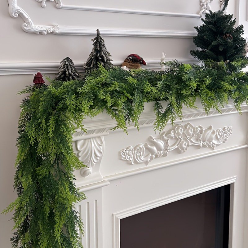 Artificial Pine Garland for Holiday Decor, 70.9 Inch Greenery Swag for Christmas and Winter Seasonal Decorations