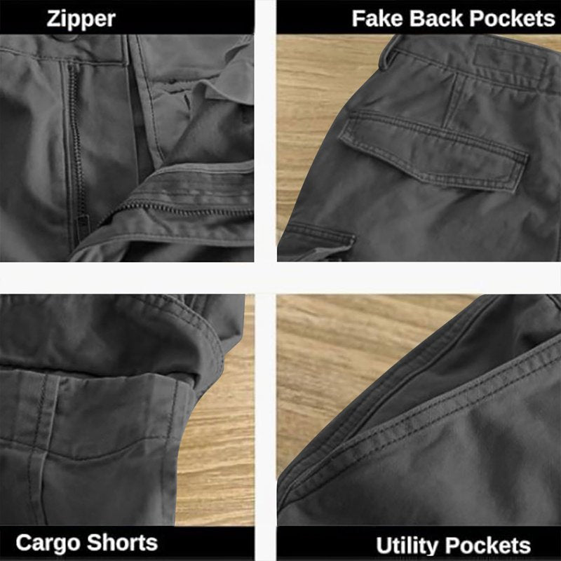 Men's Casual 7 Inch Inseam Cargo Shorts - Summer Workout & Outdoor Wear