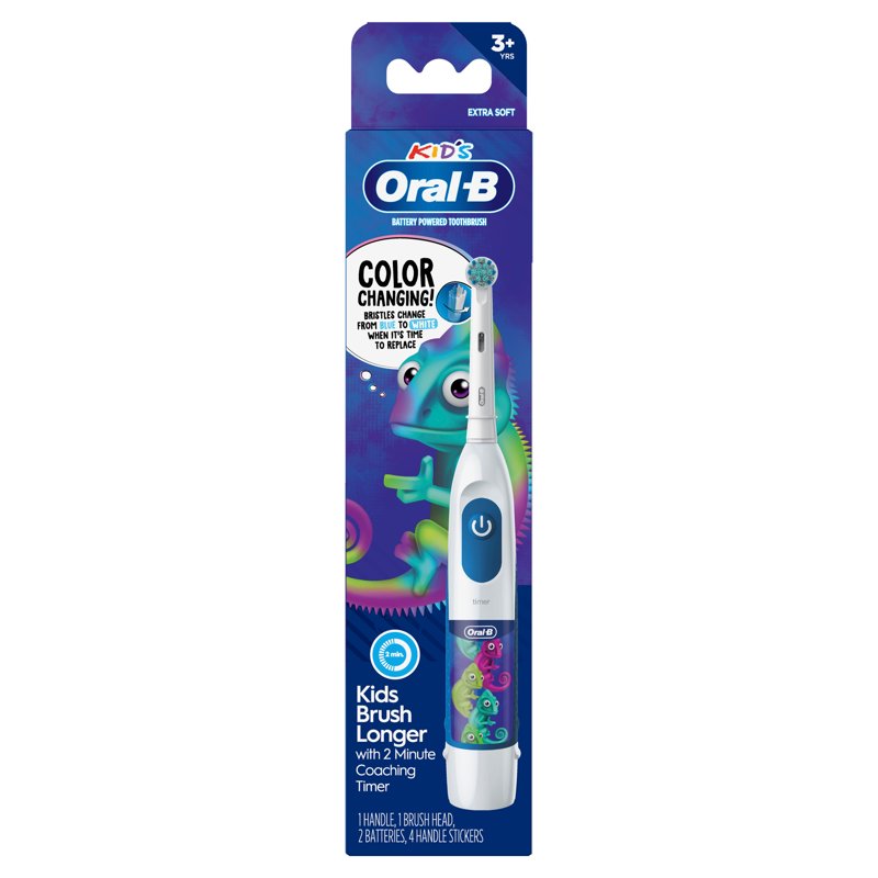 Kids Electric Toothbrush Pack - Color-Changing Bristles, Ages 3+