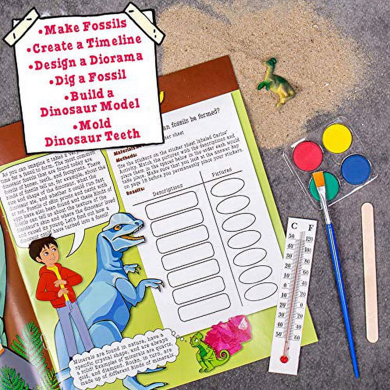 Educational Dinosaur Science Kit for Kids - STEM Learning & Hands-On Experiments
