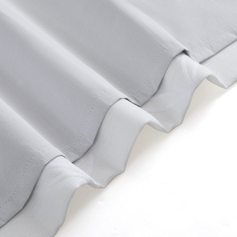 Blackout Curtains with Embroidery - Room Darkening Window Drapes 50x84