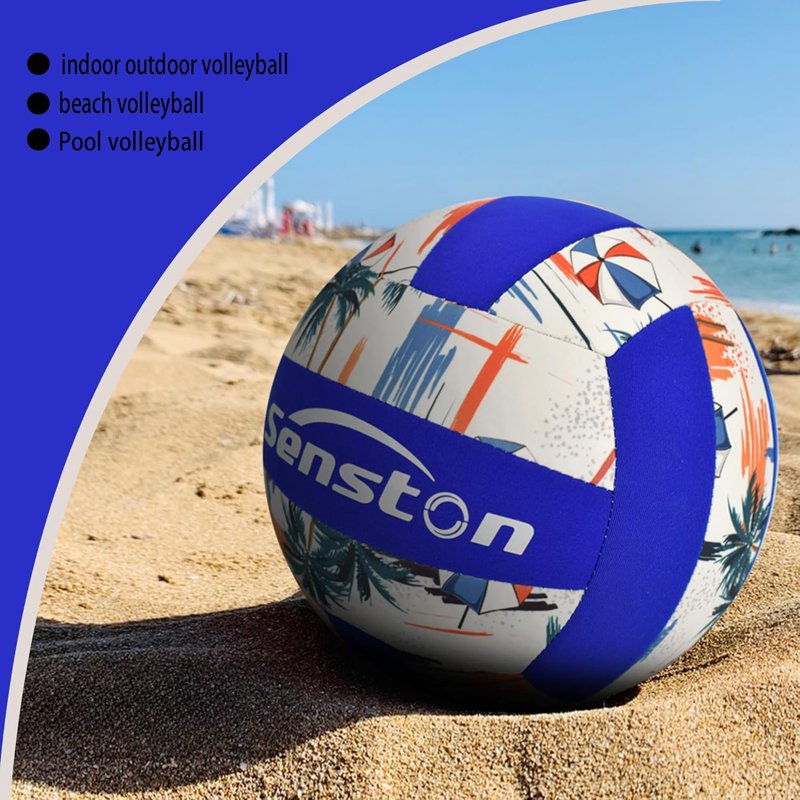 Water Pool Volleyball Size 5 for Indoor Outdoor Water Activities - Lightweight Neoprene Beach Game