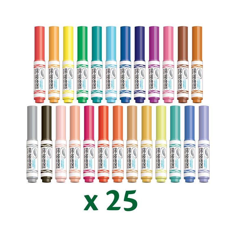 Washable Marker Set for Kids with Paper - Arts & Crafts Supplies, 25 Colors