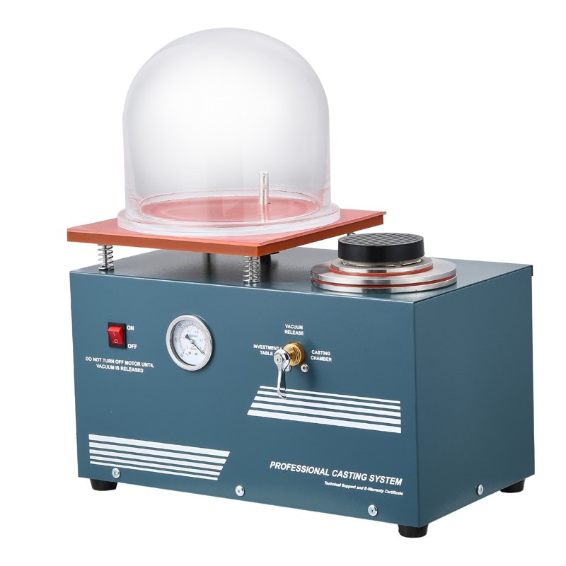 Jewelry Vacuum Casting Machine 290W Power 3 CFM Pump for Metal & Jewelry Casting