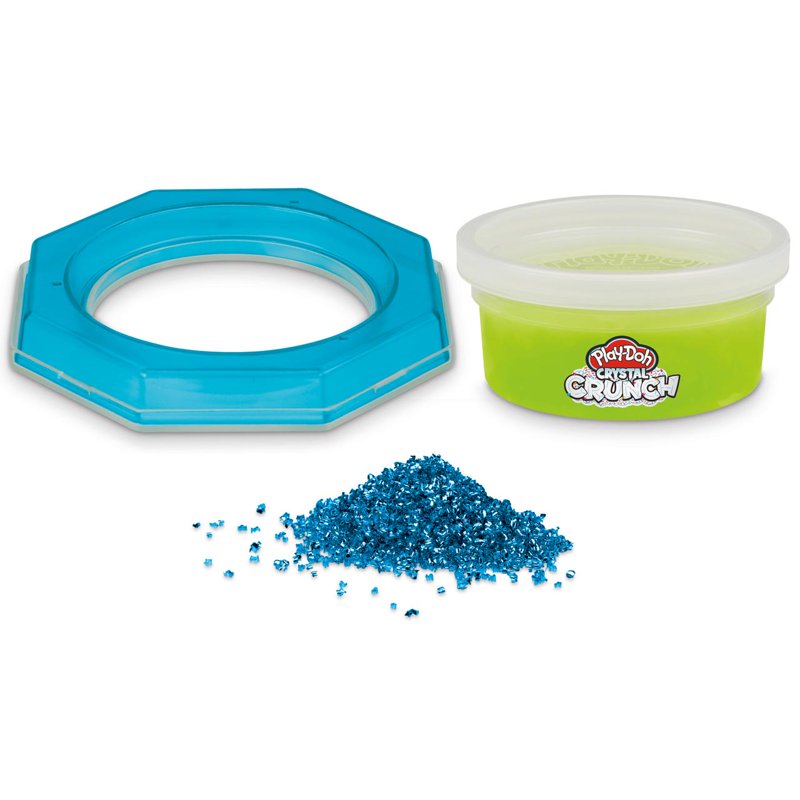 Play-Doh Crystal Crunch Mixing Kit with Bingsu Beads - Lemon Scented, Crispy Texture, Sensory Toy for Kids 4+