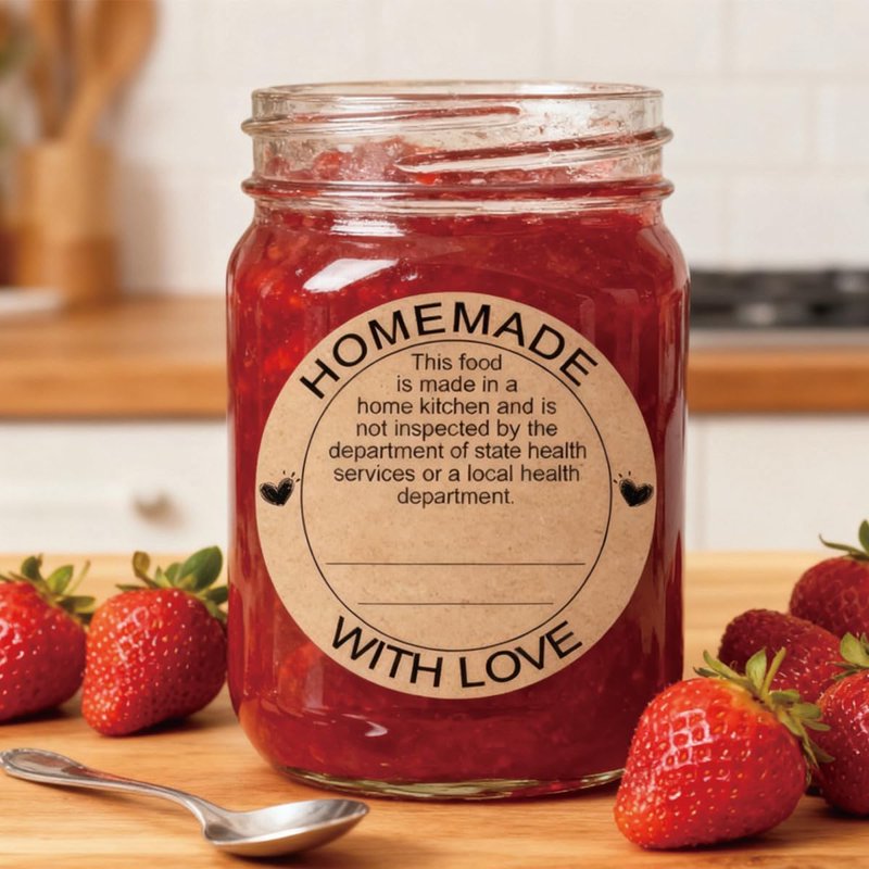 500 Pcs Homemade Food Labels Stickers - Kitchen Inspection & Canning Jar Labels