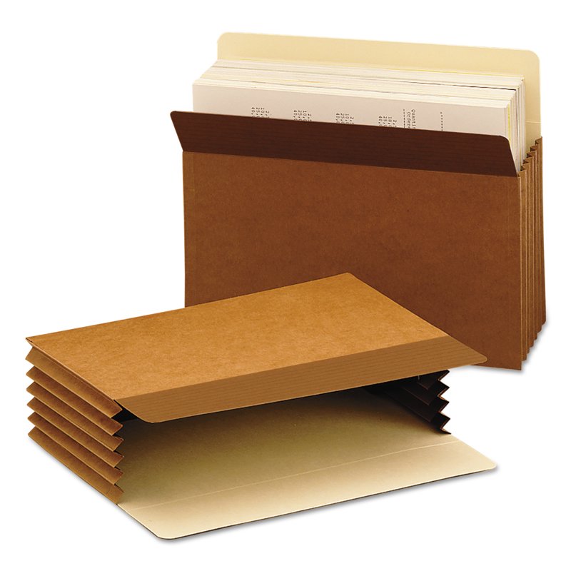 Letter-Size Redrope File Pockets with 5.25-Inch Expansion, 10 Pack