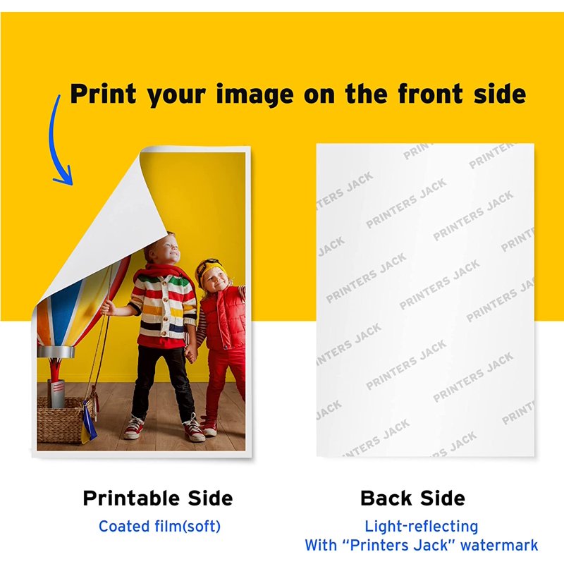 Water Slide Decal Paper for Inkjet Printers - 20 Sheets A4 White Transfer Sheets for DIY Mugs, Glasses, Tumblers