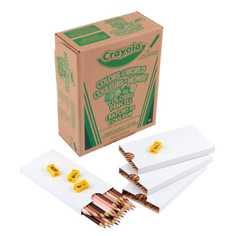 Skin Tone Colored Pencils Classpack - 240 Count Art Supplies for Kids & Teachers