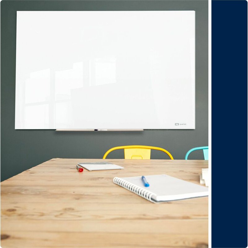 Magnetic Glass Dry-Erase Board 72x48 White Surface Frameless