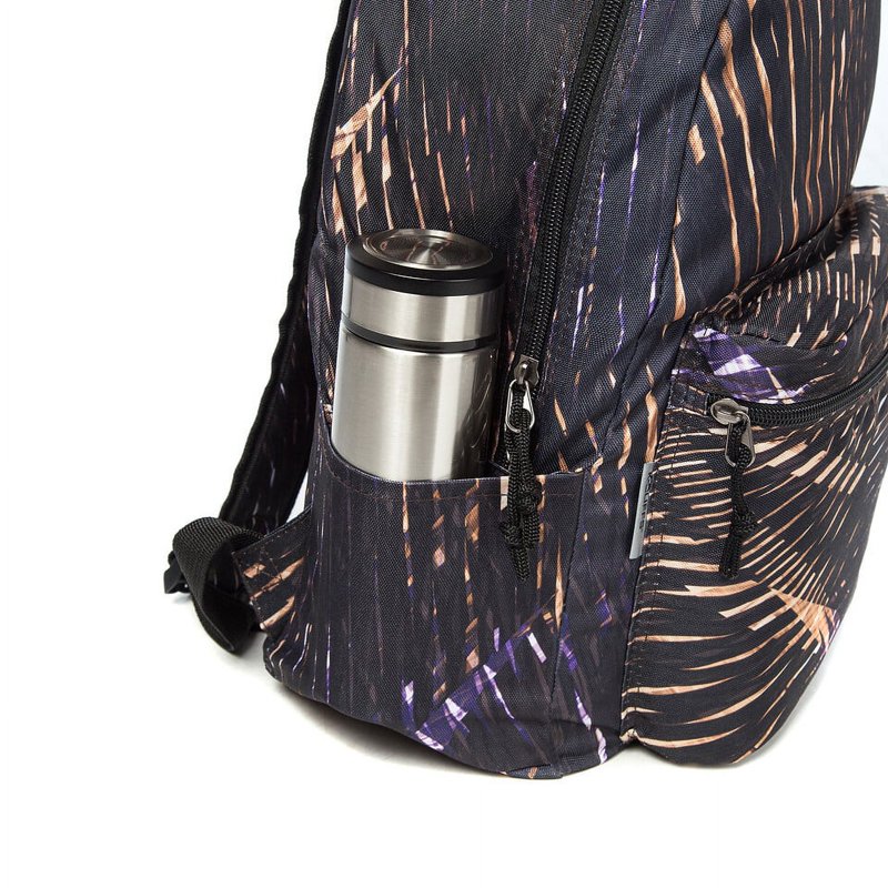 Unisex 18-Inch Meteor Print School Backpack with Laptop Compartment