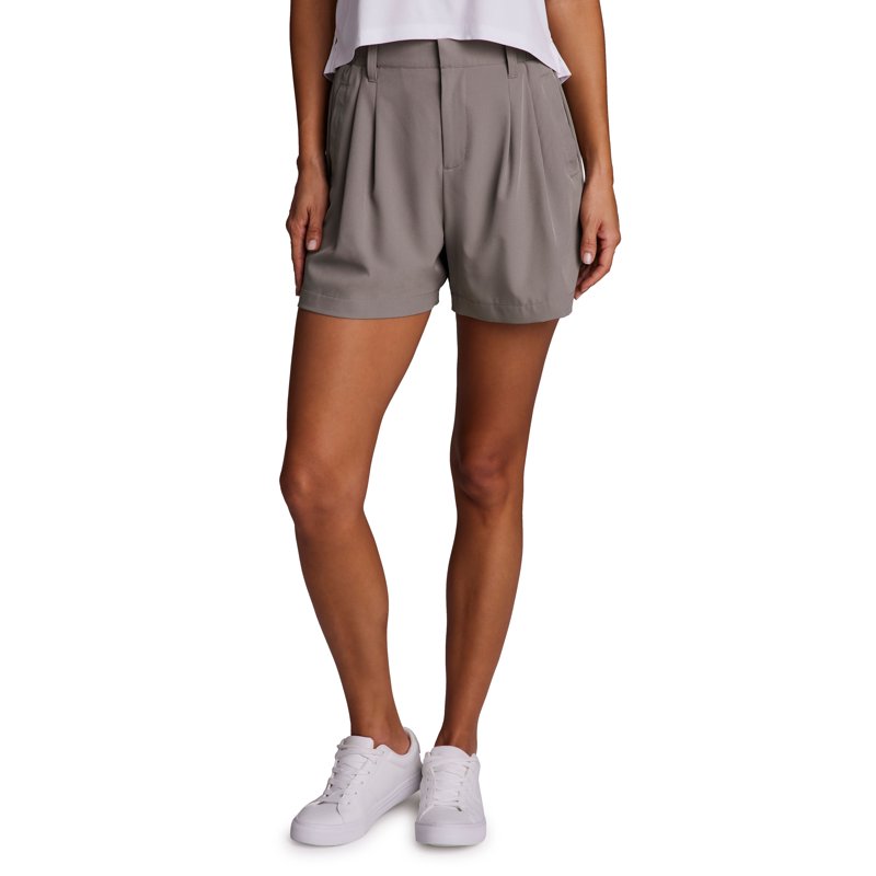 Women's Athleisure Shorts with Pockets - Lightweight Stretch Trouser Style