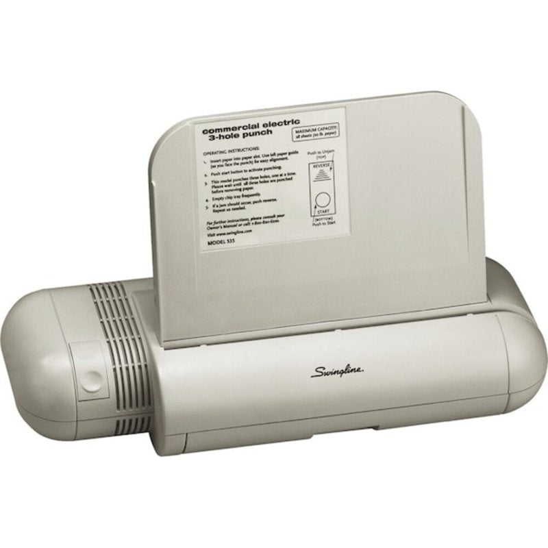 Swingline Commercial Electric Punch, 3 Holes, 28 Sheets