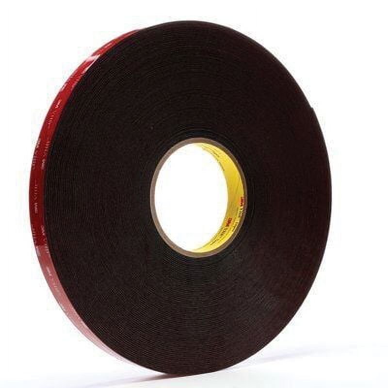 3M 5952 VHB Double Sided Foam Mounting Tape - Heavy Duty Black, 15 Yards