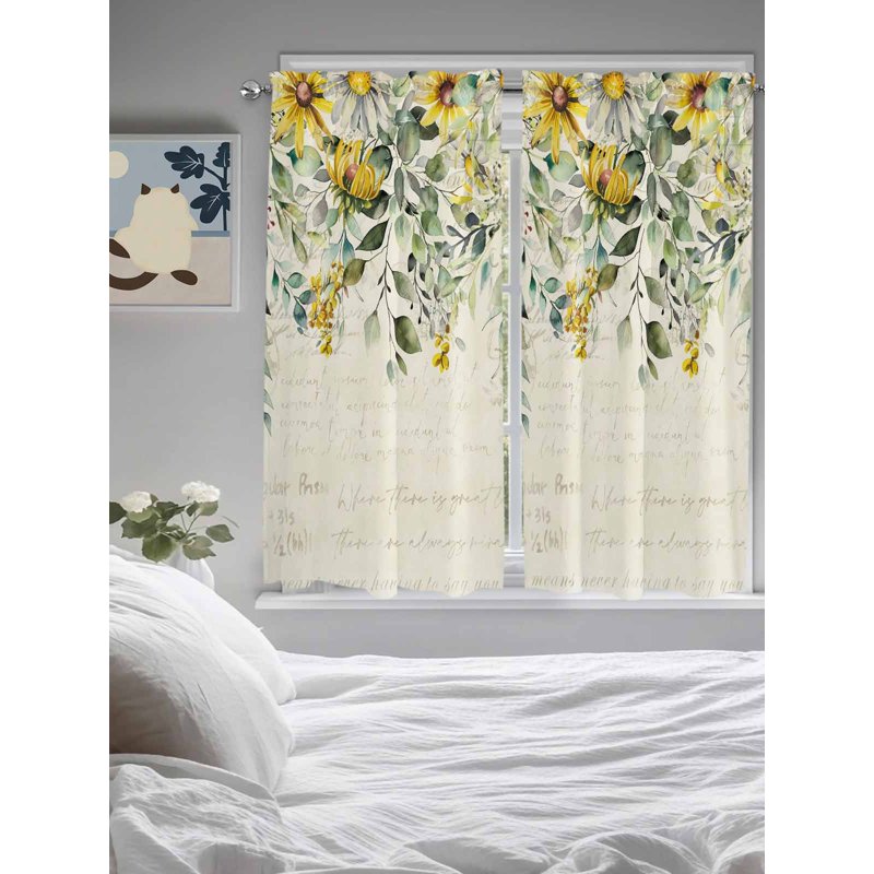 Eucalyptus Botanical Bedroom & Living Room Curtains - Various Sizes & Colors