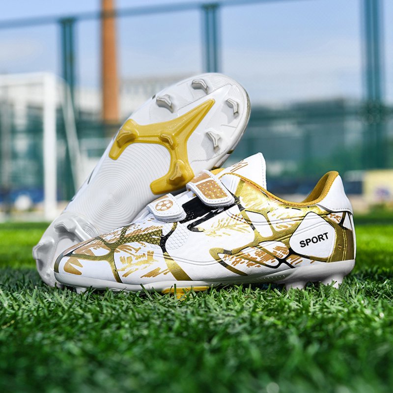 Kids Soccer Cleats Lightweight Durable Firm Ground Shoes for Boys & Girls