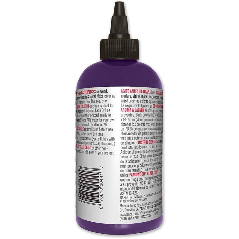 Unicorn Spit Gel Stain and Glaze - Purple Hill Majesty, 8 oz Craft Paint