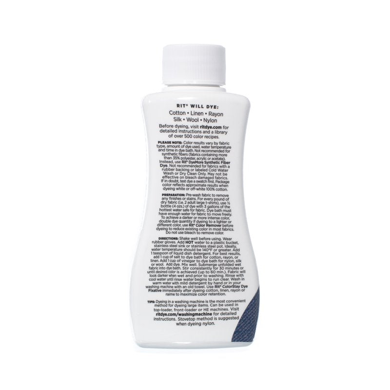 Liquid Fabric Dye - 8oz Bright Blue All-Purpose Dye for Tie-Dye, Shibori & More