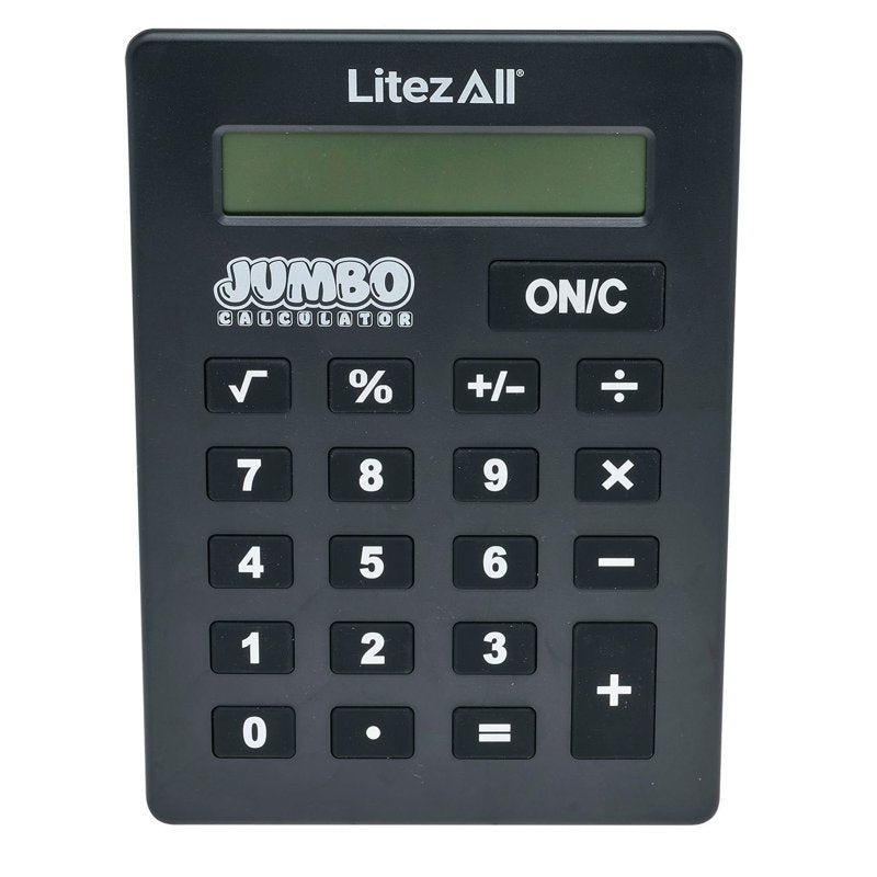 Jumbo Desktop Calculator with Large Keys & LED Display - Office & School Use