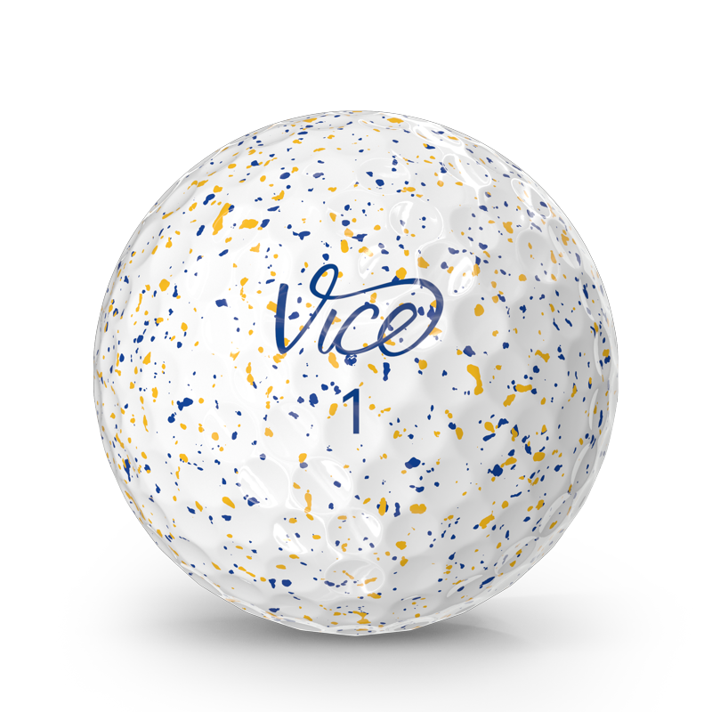 Vice Pro Plus Golf Balls Drip Navy Orange 12pk — Variation: Drip Navy Orange