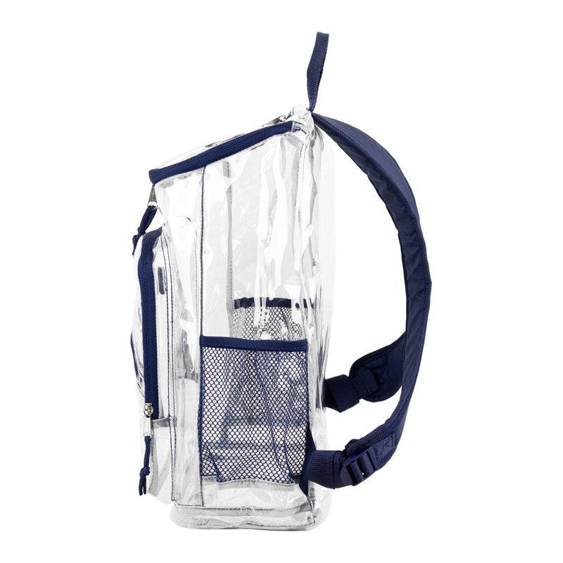 Unisex Clear PVC Top Loader Backpack with Padded Straps - Multiple Colors